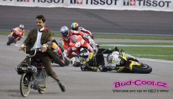 Mr. Bean na motorce